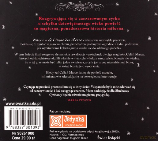 Cyrk nocy  - Morgenstern Erin [AUDIOBOOK] [CD]