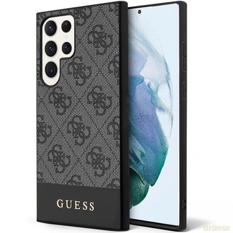 Guess GUHCS23LG4GLGR S23 Ultra S918 czarny/black hardcase 4G Stripe Collection