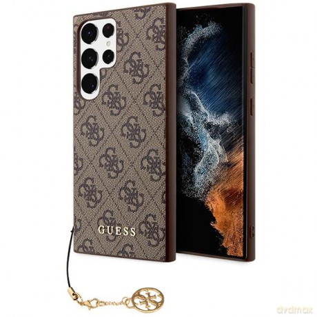 Guess GUHCS23LGF4GGR S23 Ultra S918 szary/grey hardcase 4G Charms Collection