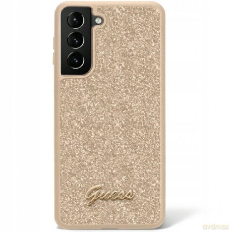 Guess GUHCS23LHGGSHD S23 Ultra S918 złoty/gold hard case Glitter Script