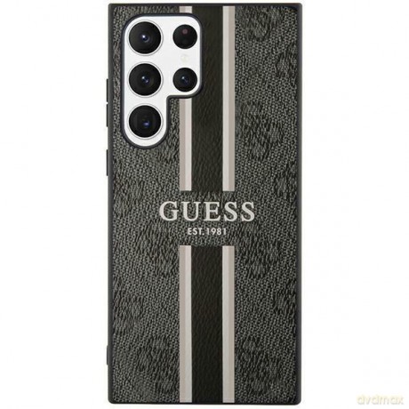 Guess GUHCS23LP4RPSK S23 Ultra S918 czarny/black hardcase 4G Printed Stripe
