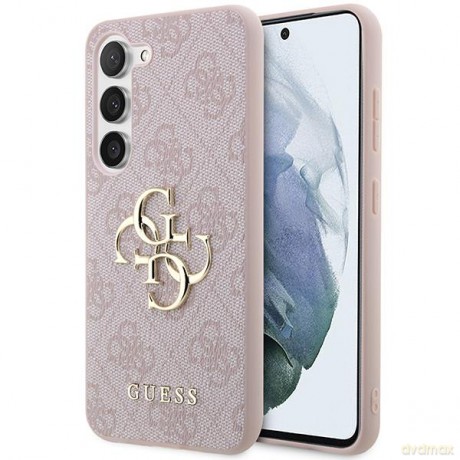 Guess GUHCS23M4GMGPI S23+ S916 różowy/pink hardcase 4G Big Metal Logo