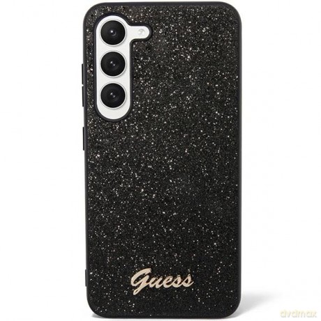 Guess GUHCS23MHGGSHK S23+ S916 czarny/black hard case Glitter Script