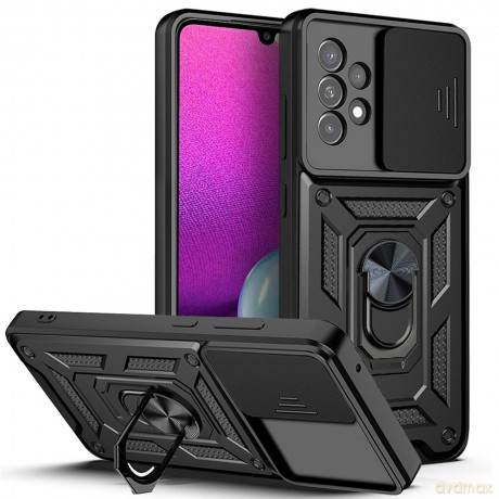 Hybrid Armor Camshield etui Samsung Galaxy A53 5G pancerny pokrowiec z osłoną na aparat czarne