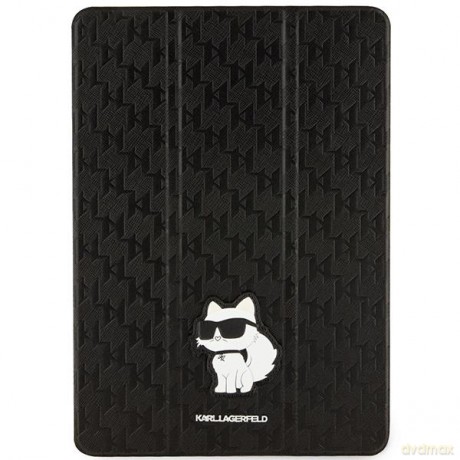 Karl Lagerfeld KLFC10SAKHPCK iPad 10.2" Folio Magnet Allover Cover czarny/black Saffiano Monogram Choupette