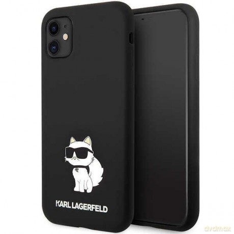 Karl Lagerfeld KLHCN61SNCHBCK iPhone 11/ XR hardcase czarny/black Silicone Choupette