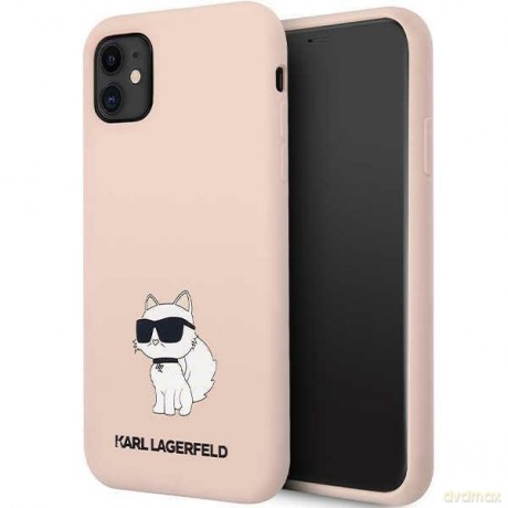 Karl Lagerfeld KLHCN61SNCHBCP iPhone 11/ XR 6,1" hardcase różowy/pink Silicone Choupette