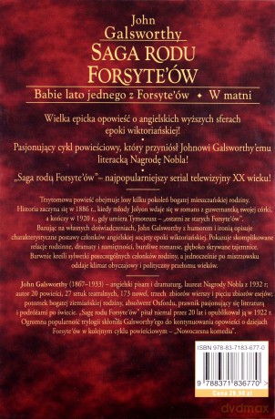 Saga rodu Forsyte'ów. Tom 2. Babie lato jednego z Forsyte'ów; W matni - Galsworthy John [KSIĄŻKA]