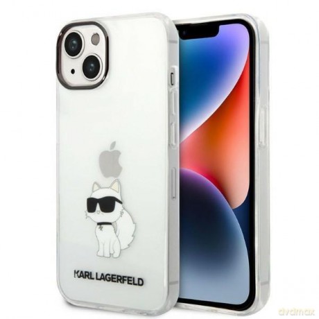 Karl Lagerfeld KLHCP14SHNCHTCT iPhone 14 6,1" transparent hardcase Ikonik Choupette