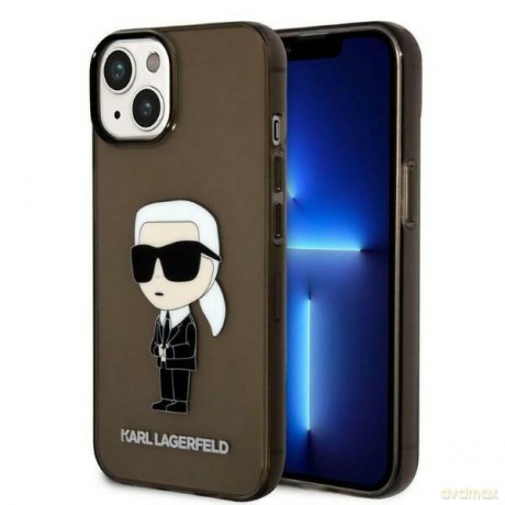 Karl Lagerfeld KLHCP14SHNIKTCK iPhone 14 6,1" czarny/black hardcase Ikonik Karl Lagerfeld