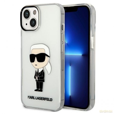 Karl Lagerfeld KLHCP14SHNIKTCT iPhone 14 6,1" transparent hardcase Ikonik Karl Lagerfeld