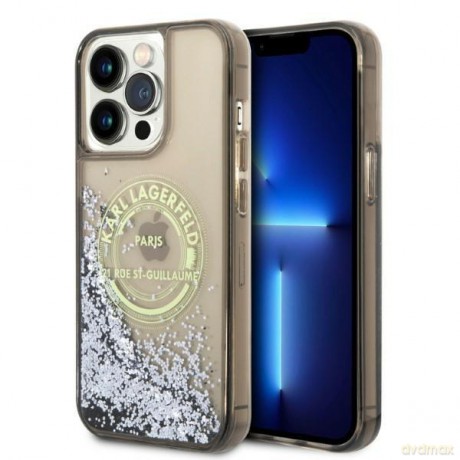 Karl Lagerfeld KLHCP14XLCRSGRK iPhone 14 Pro Max 6,7" czarny/black hardcase Liquid Glitter RSG