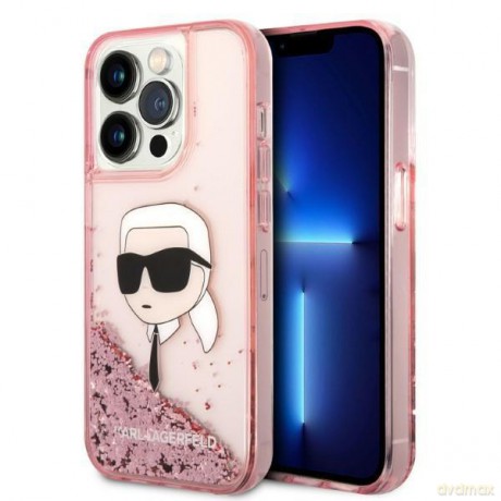 Karl Lagerfeld KLHCP14XLNKHCP iPhone 14 Pro Max 6,7" różowy/pink hardcase Glitter Karl Head