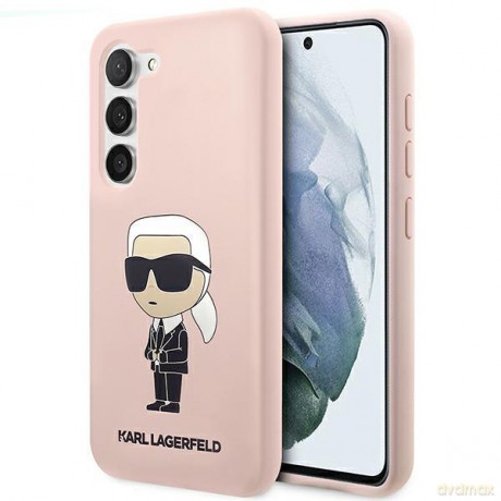 Karl Lagerfeld KLHCS23MSNIKBCP S23+ S916 hardcase różowy/pink Silicone Ikonik
