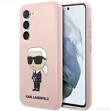 Karl Lagerfeld KLHCS23SSNIKBCP S23 S911 hardcase różowy/pink Silicone Ikonik