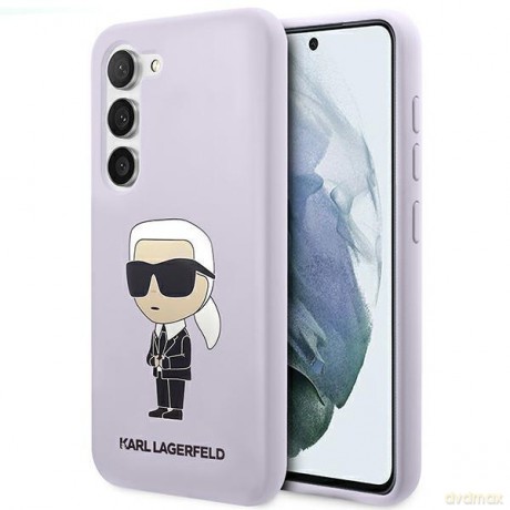 Karl Lagerfeld KLHCS23SSNIKBCU S23 S911 hardcase purpurowy/purple Silicone Ikonik