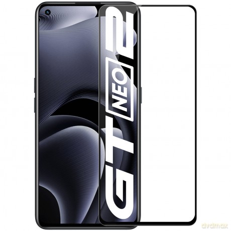 Nillkin CP+PRO ultracienkie szkło hartowane na cały ekran z ramką 0,2 mm 9H Realme GT Neo2 czarny