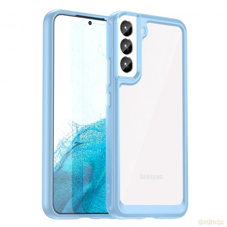 Outer Space Case etui Samsung Galaxy S23 pokrowiec z elastyczną ramką niebieskie