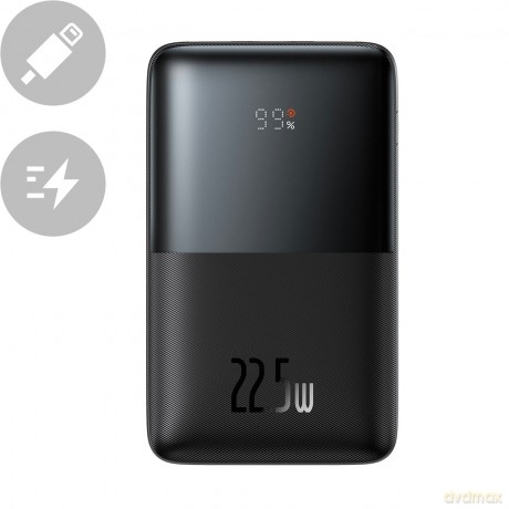 Powerbank Baseus Bipow Pro 20000mAh 22.5W czarny z kablem USB Typu A - USB Typu C 3A 0.3m (PPBD040301)
