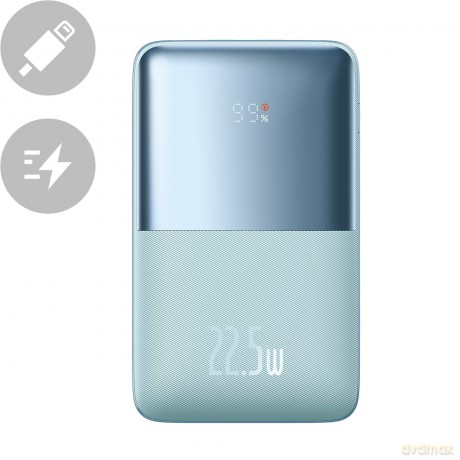 Powerbank Baseus Bipow Pro 20000mAh 22.5W niebieski z kablem USB Typu A - USB Typu C 3A 0.3m (PPBD040303)