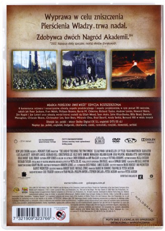Władca Pierścieni Dwie Wieże edycja rozszerzona [2DVD]