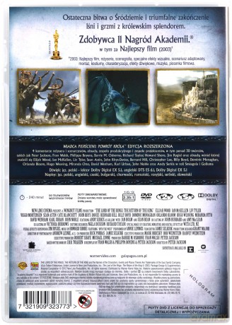 Władca Pierścieni Powrót Króla edycja rozszerzona [2DVD]