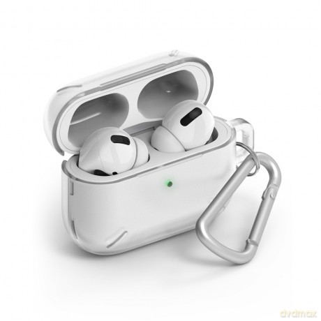 Ringke AirPods Case wytrzymałe etui case na słuchawki AirPods Pro + karabińczyk przezroczysty (ACEC0011)
