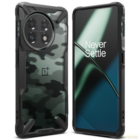 Ringke Fusion X etui OnePlus 11 pancerny pokrowiec camo black