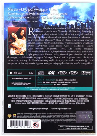 Ostatni Mohikanin (polski lektor) (Premium Collection) [DVD]