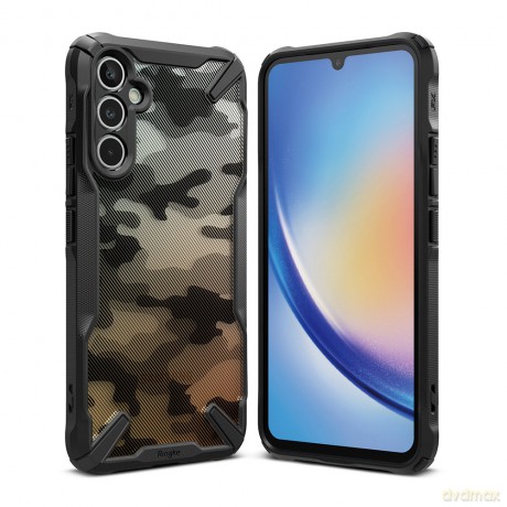 Ringke Fusion X etui Samsung Galaxy A34 5G pancerny pokrowiec camo black