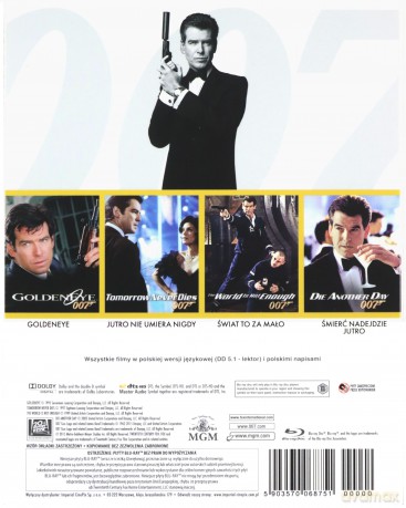 007 James Bond Pierce Brosnan Kolekcja [4xBlu-Ray]