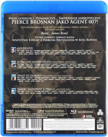 007 James Bond Pierce Brosnan Kolekcja [4xBlu-Ray]