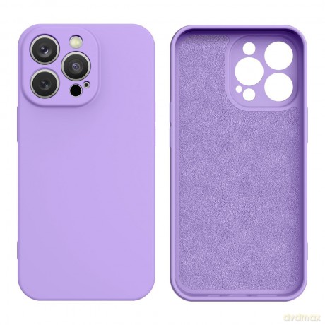 Silicone case etui iPhone 14 Pro Max silikonowy pokrowiec fioletowe