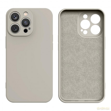 Silicone case etui iPhone 14 Pro silikonowy pokrowiec beżowe