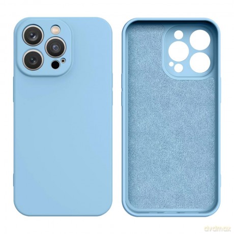 Silicone case etui iPhone 14 silikonowy pokrowiec jasnoniebieskie