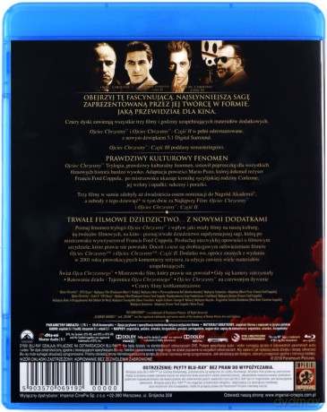 Ojciec chrzestny Trylogia [4xBlu-Ray]