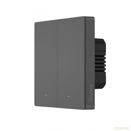 Sonoff inteligentny 2-kanałowy przełącznik ścienny Wi-Fi czarny (M5-2C-86)