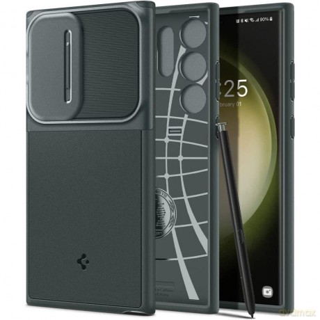 Spigen Optik Armor Galaxy S23 Ultra Abyss Green