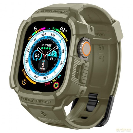 Spigen Rugged Armor "Pro" Apple Watch Ultra (49 Mm) Vintage Khaki
