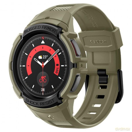 Spigen Rugged Armor "Pro" Galaxy Watch 5 Pro (45 Mm) Vintage Khaki