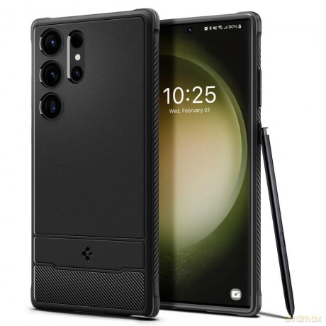 Spigen Rugged Armor Galaxy S23 Ultra Matte Black
