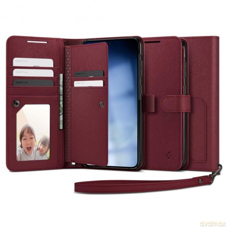 Spigen Wallet "S" Plus Galaxy S23+ Plus Burgundy