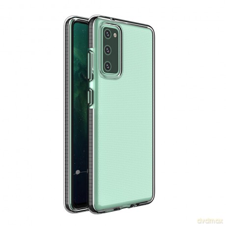 Spring Case pokrowiec żelowe etui z kolorową ramką do Samsung Galaxy S20 FE 5G czarny