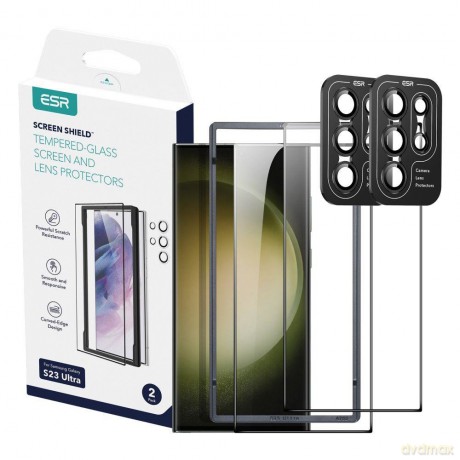 Szkło Hartowane Esr Protector Set 2-Pack Galaxy S23 Ultra Clear