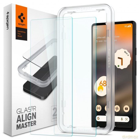 Szkło Hartowane Spigen Alm Glas.Tr Slim 2-Pack Google Pixel 6a