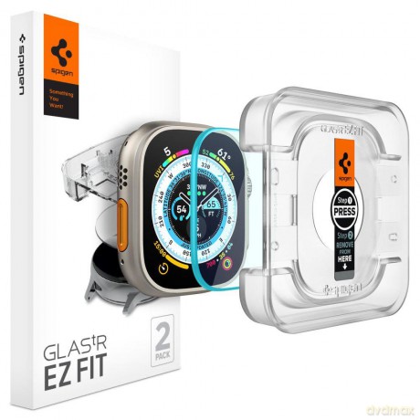 Szkło Hartowane Spigen Glas.Tr "Ez Fit" 2-Pack Apple Watch Ultra (49 Mm) Clear