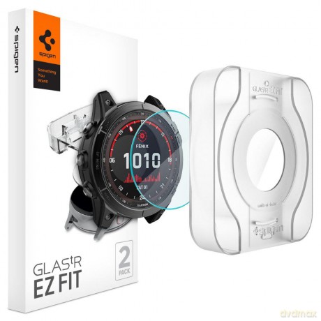 Szkło Hartowane Spigen Glas.Tr "Ez-Fit" 2-Pack Garmin Fenix 7x Clear