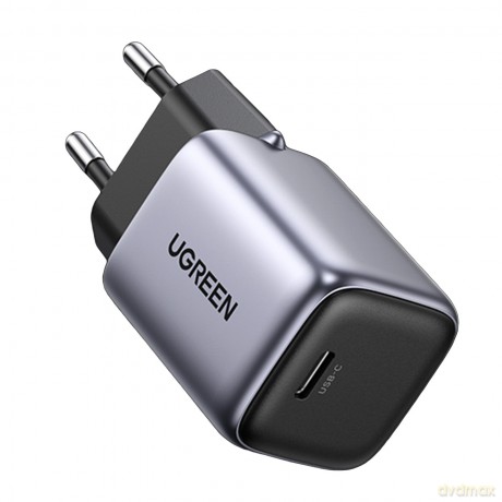 Ugreen Nexode Mini szybka ładowarka sieciowa GaN USB C 30W PD szara (CD319)