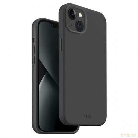 UNIQ etui Lino Hue iPhone 14 6,1" Magclick Charging szary/charcoal grey