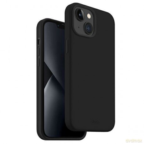 UNIQ etui Lino iPhone 14 6,1" czarny/midnight black
